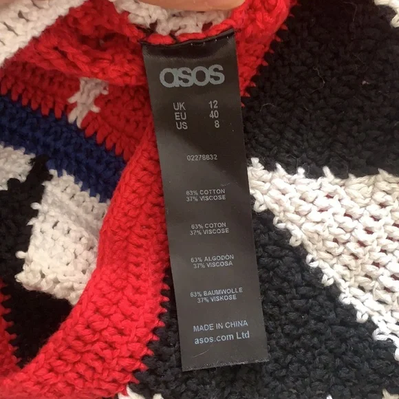 ASOS crochet top 8 preowned - Picture 11 of 15